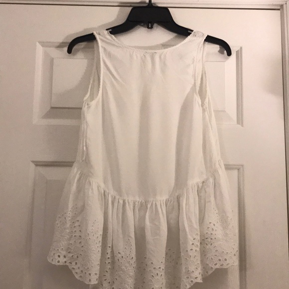white flowy tank top - Picture 5 of 5